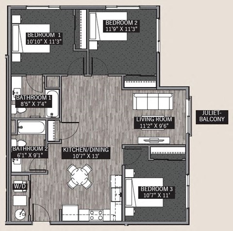 5173 Beeler Street Studio-3 Beds Apartment, Affordable, Fee Managed, Income Restriction for Rent - Photo Gallery 9